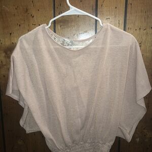American Rag Light Beige Women's Blouse